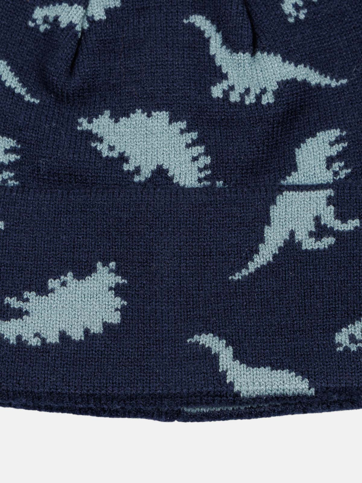 Bonnet motifs dinosaures garçon Bonnet motifs dinosaures garçon