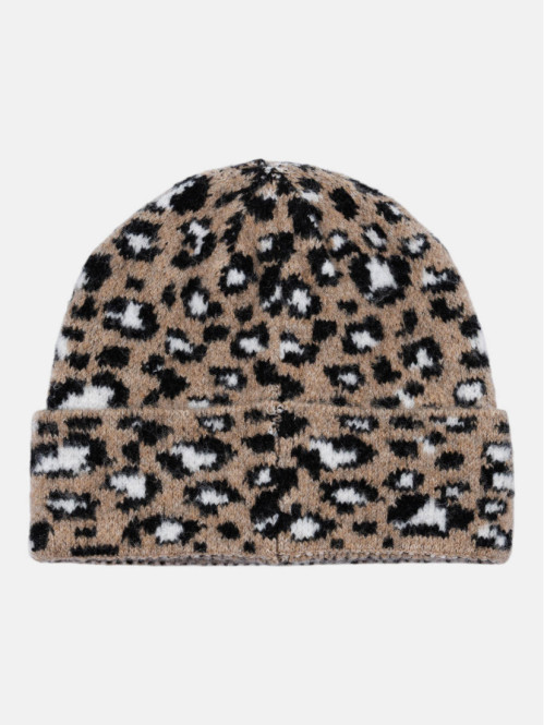 Bonnet léopard fille