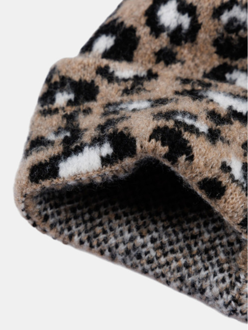 Bonnet léopard fille