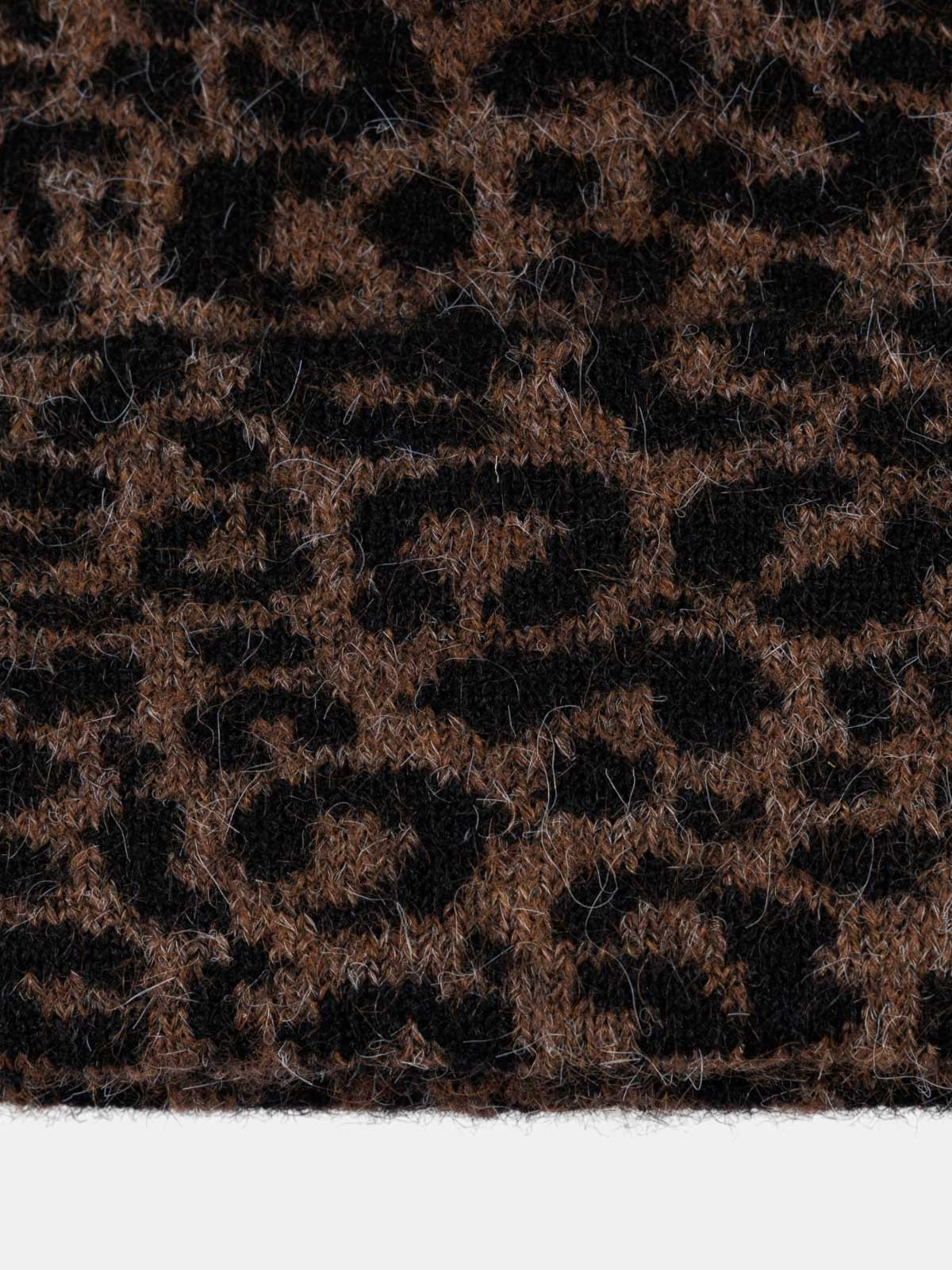 Bonnet motif léopard femme Bonnet motif léopard femme