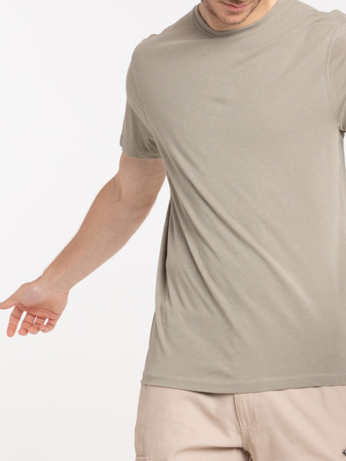 T-shirt col rond uni homme