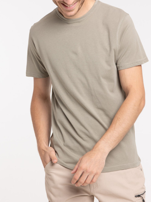 T-shirt col rond uni homme