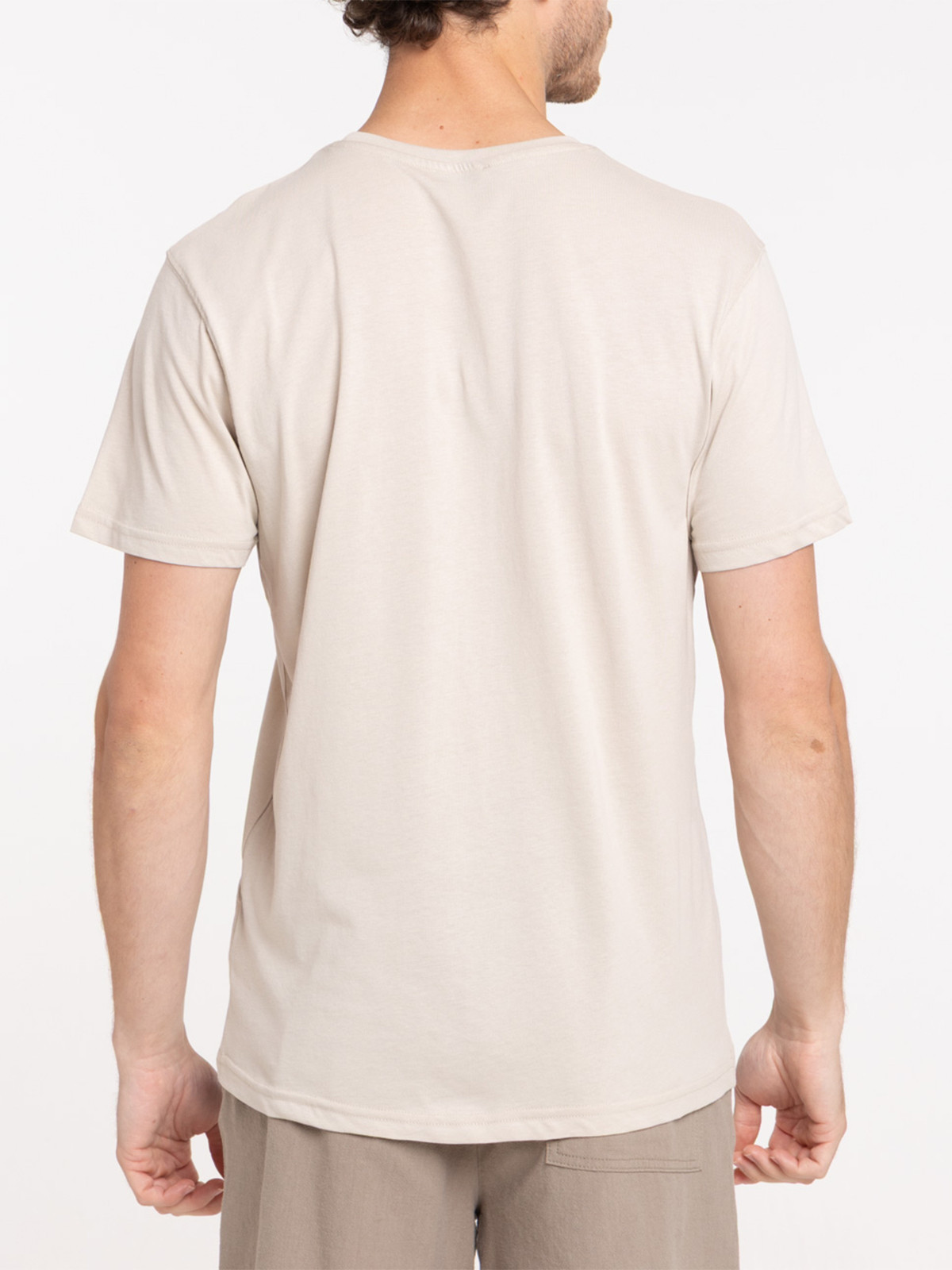 T-shirt basique col rond blond homme T-shirt basique col rond blond homme