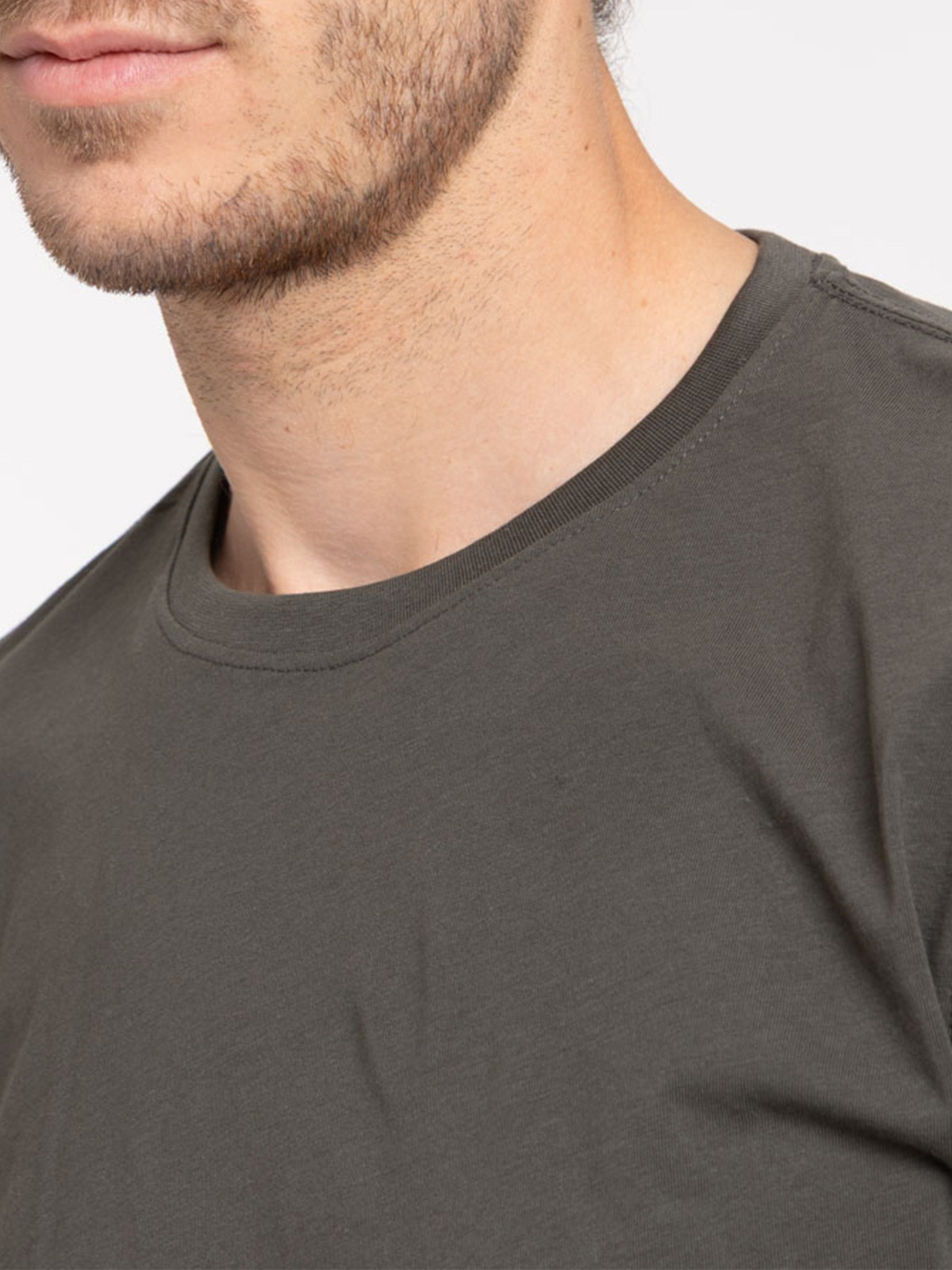 T-shirt manches longues kaki homme T-shirt manches longues kaki homme
