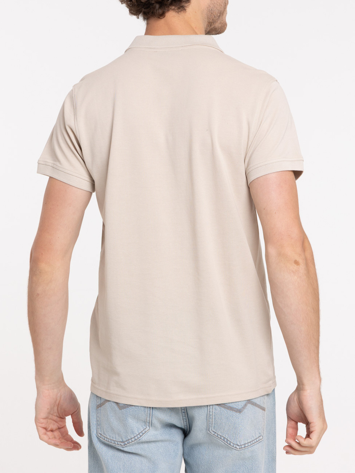 Polo basique coloris blond homme