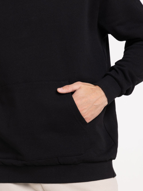 Sweat à capuche noir homme