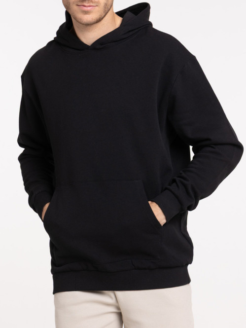 Sweat à capuche noir homme