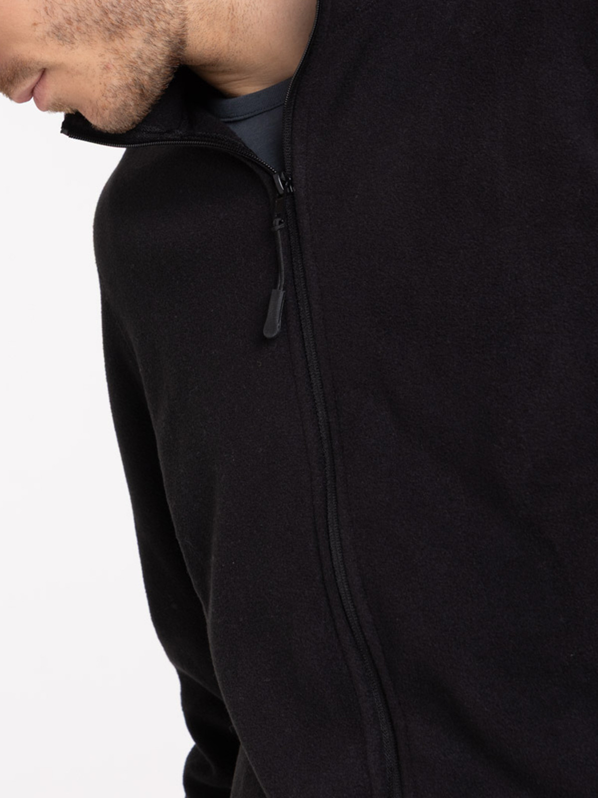 Sweat polaire zippé noir homme Sweat polaire zippé noir homme