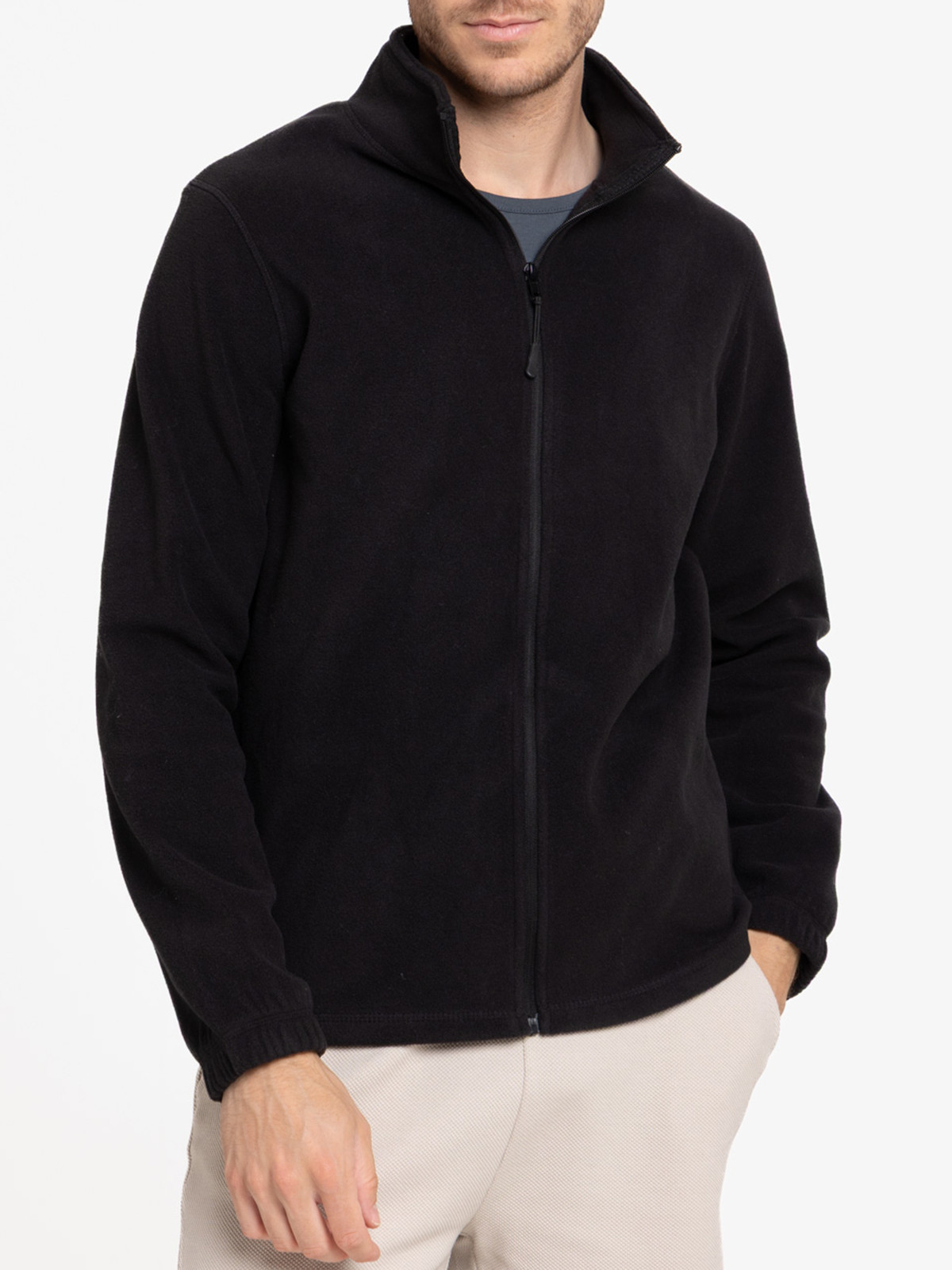 Sweat polaire zippé noir homme Sweat polaire zippé noir homme