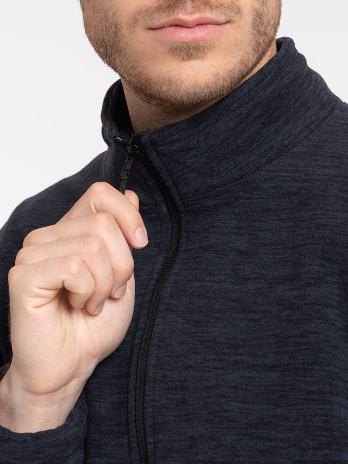 Sweat polaire zippé marine navy homme Sweat polaire zippé marine navy homme