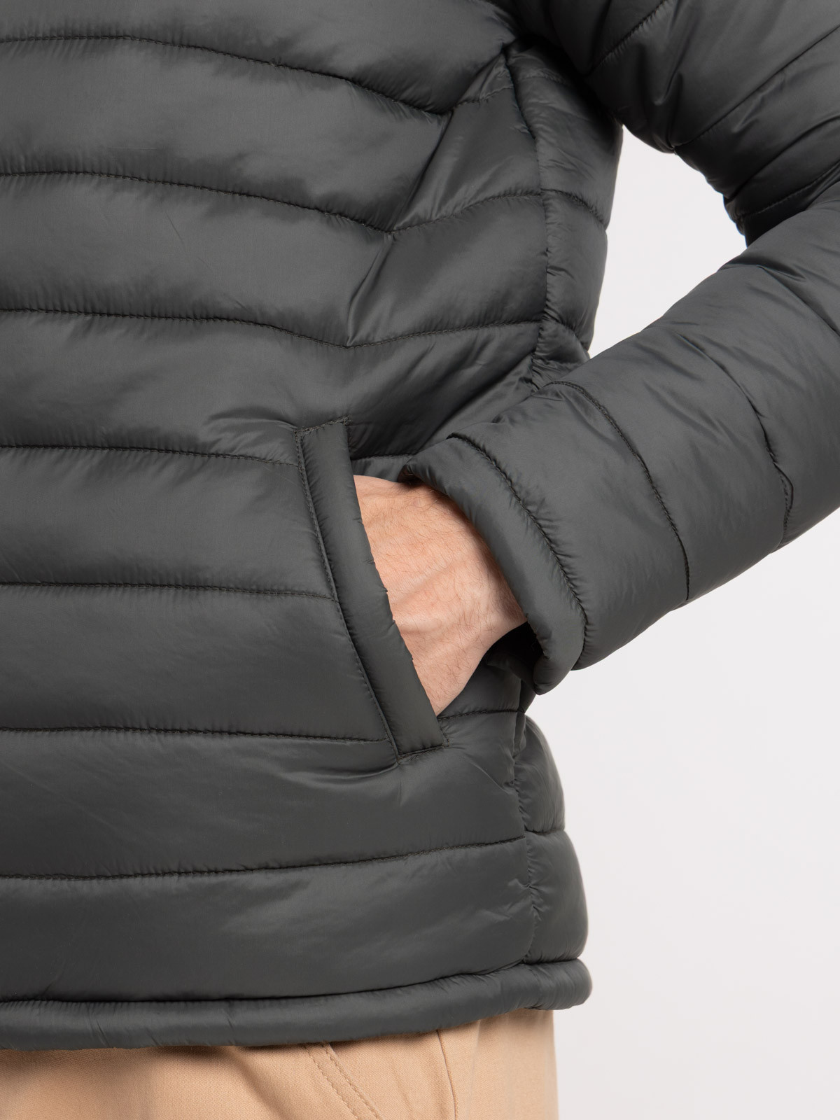 Doudoune légère gris ardoise homme