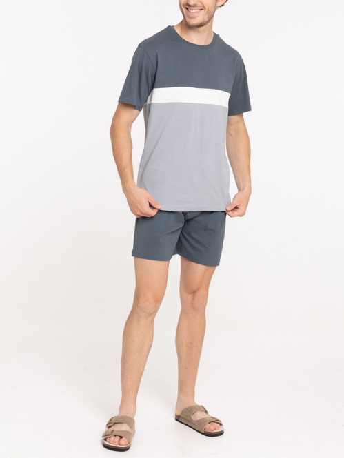 Pyjashort tricolore homme Pyjashort tricolore homme