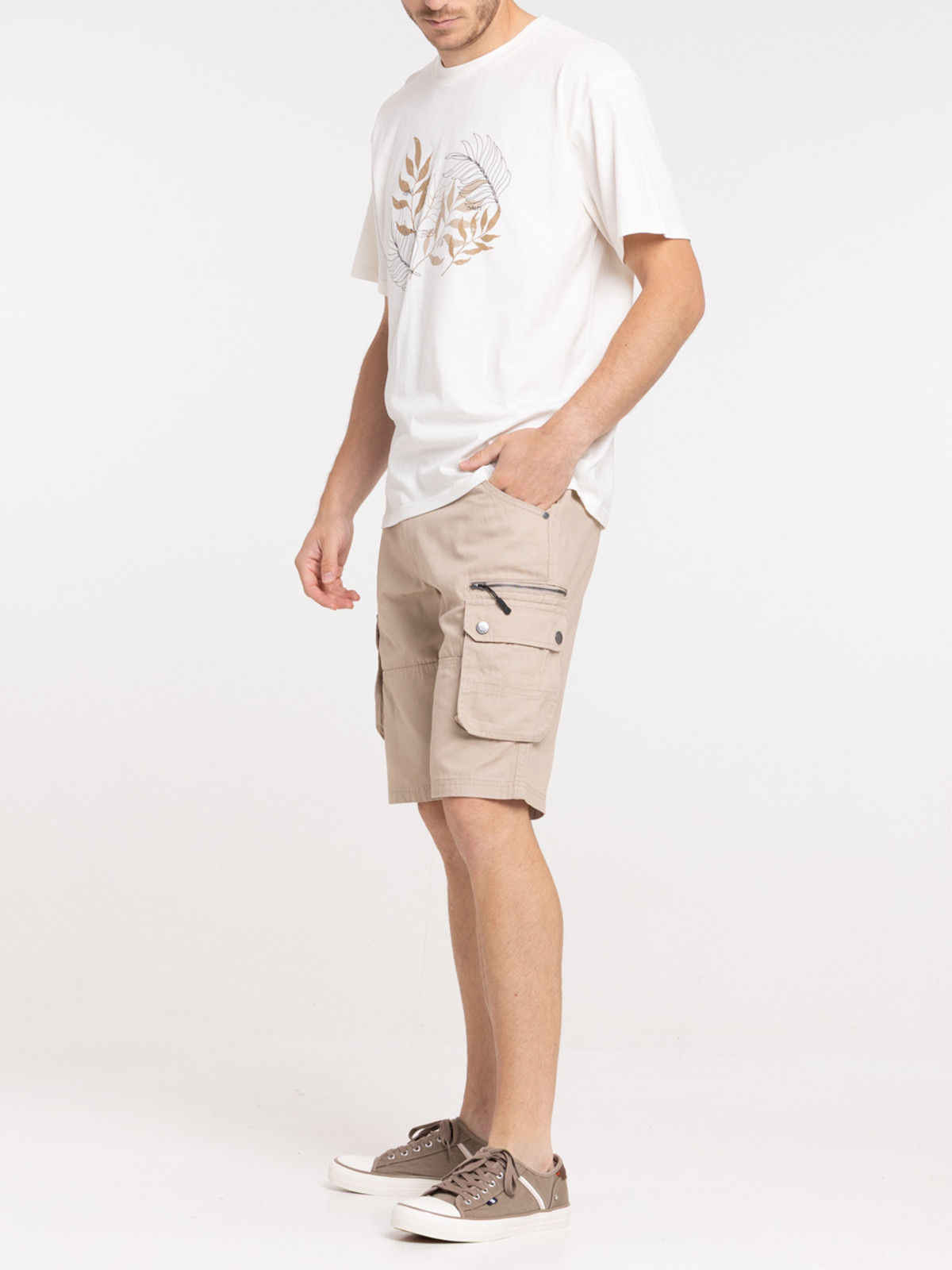 Bermuda cargo coloris sable homme Bermuda cargo coloris sable homme