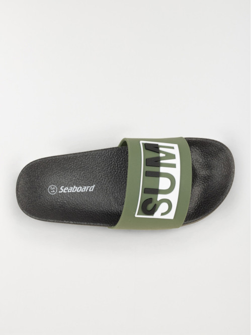 Claquette garcon kaki 31 38