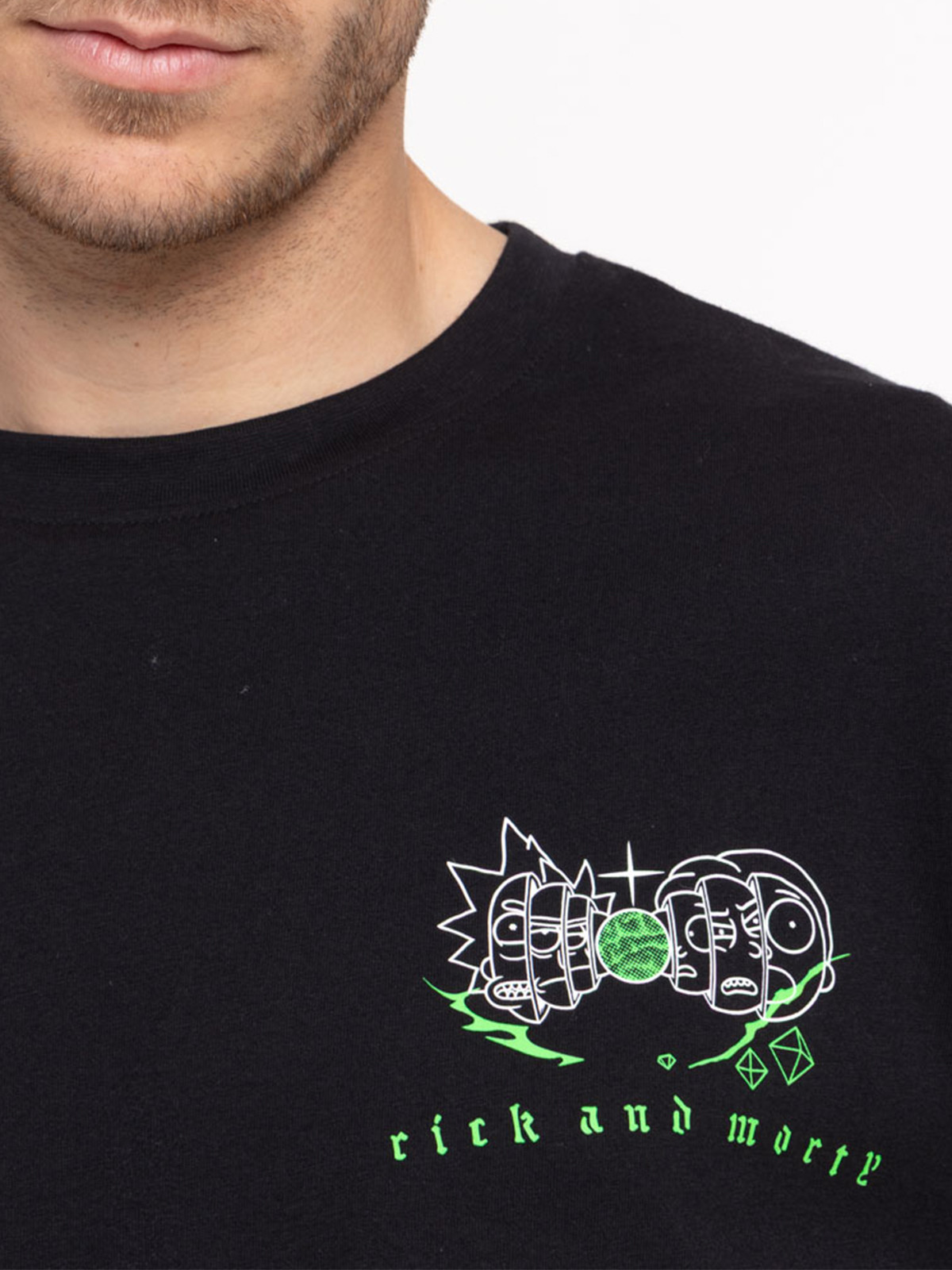 T-shirt noir Rick et Morty homme T-shirt noir Rick et Morty homme