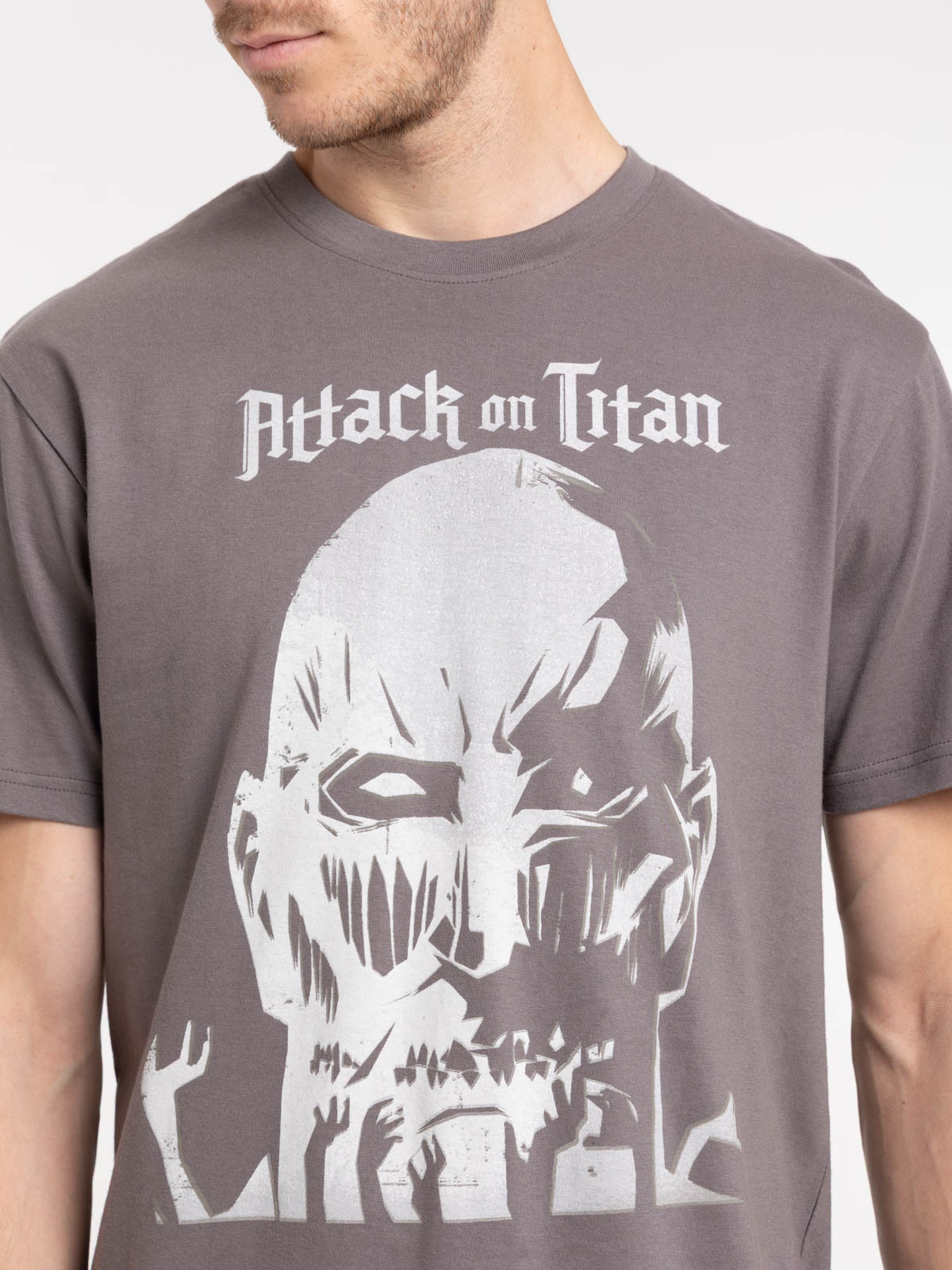 T-shirt motif Attack on titan homme