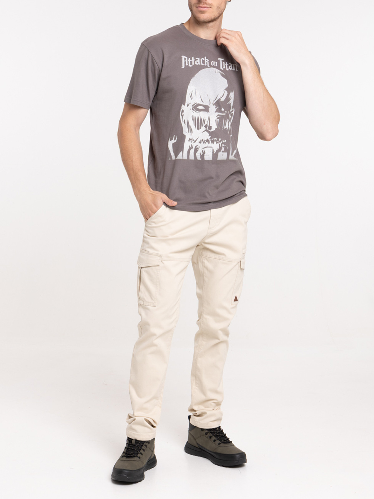 T-shirt motif Attack on titan homme