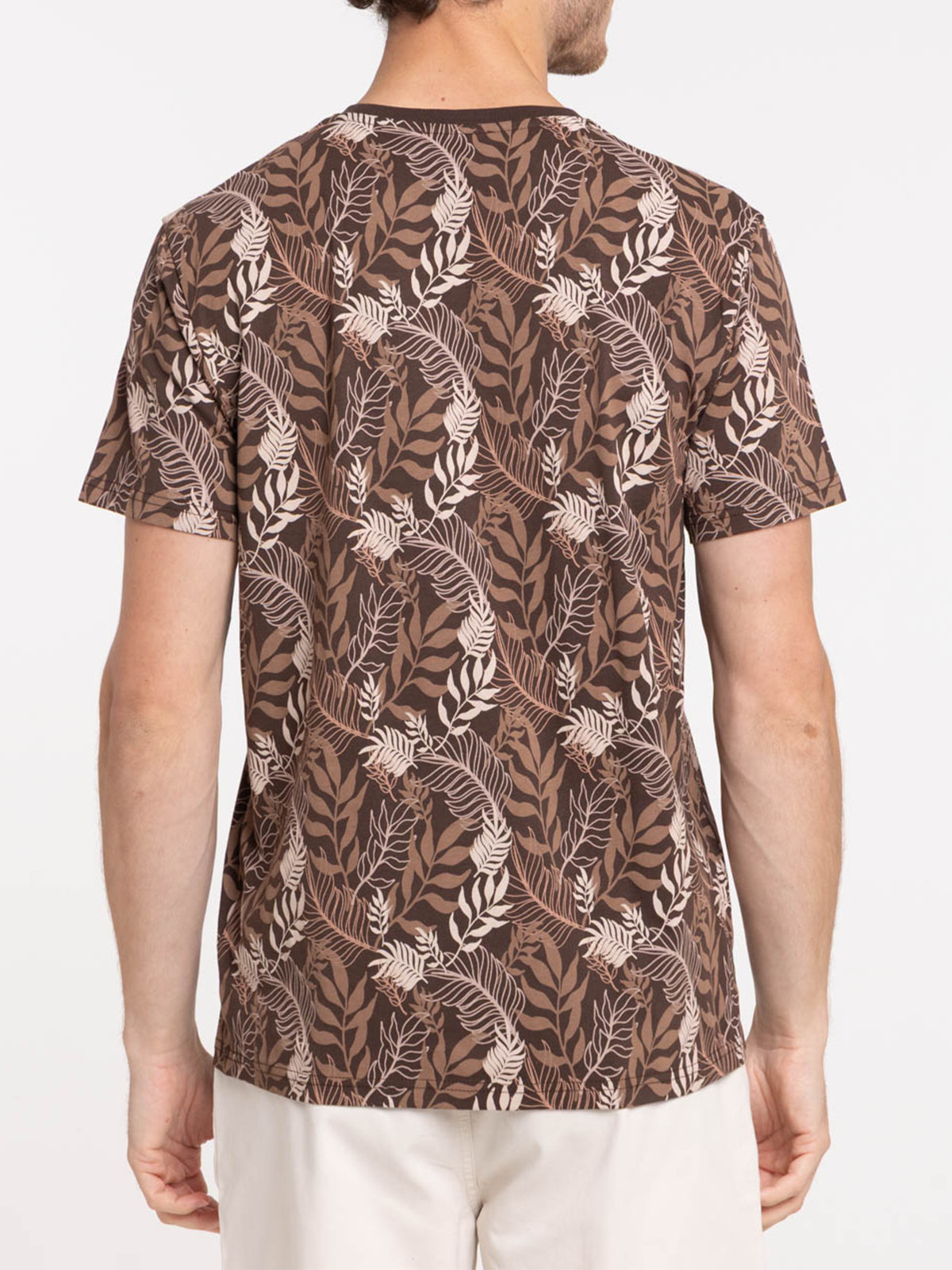 T-shirt imprimé feuillage homme