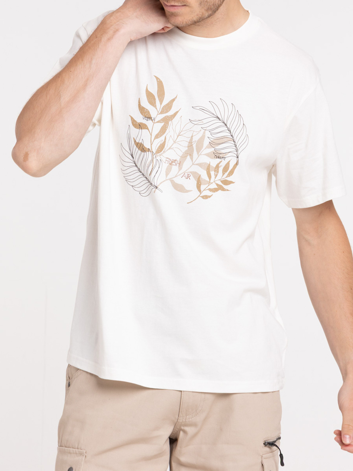 T-shirt imprimé feuillage homme T-shirt imprimé feuillage homme