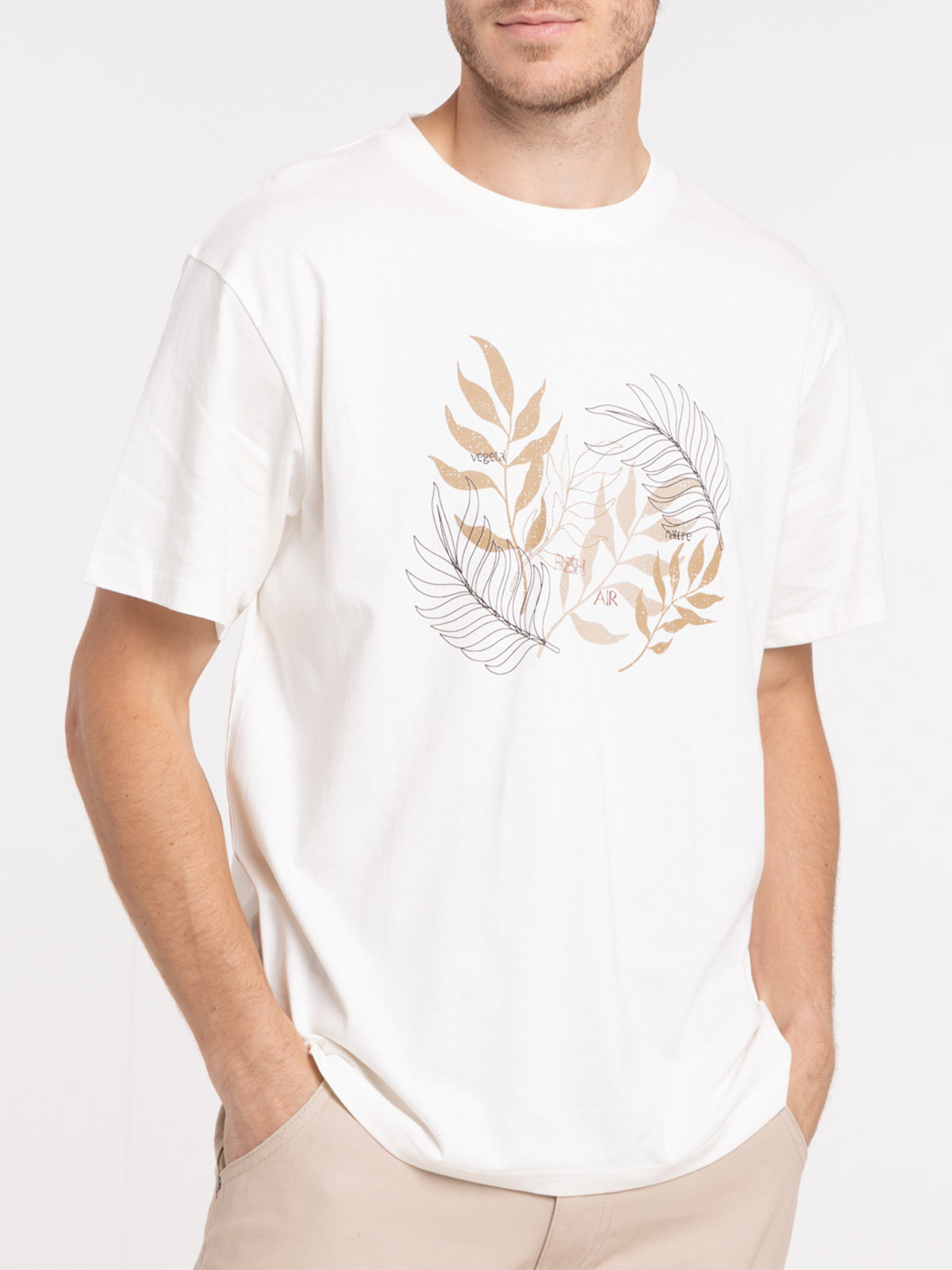 T-shirt imprimé feuillage homme T-shirt imprimé feuillage homme