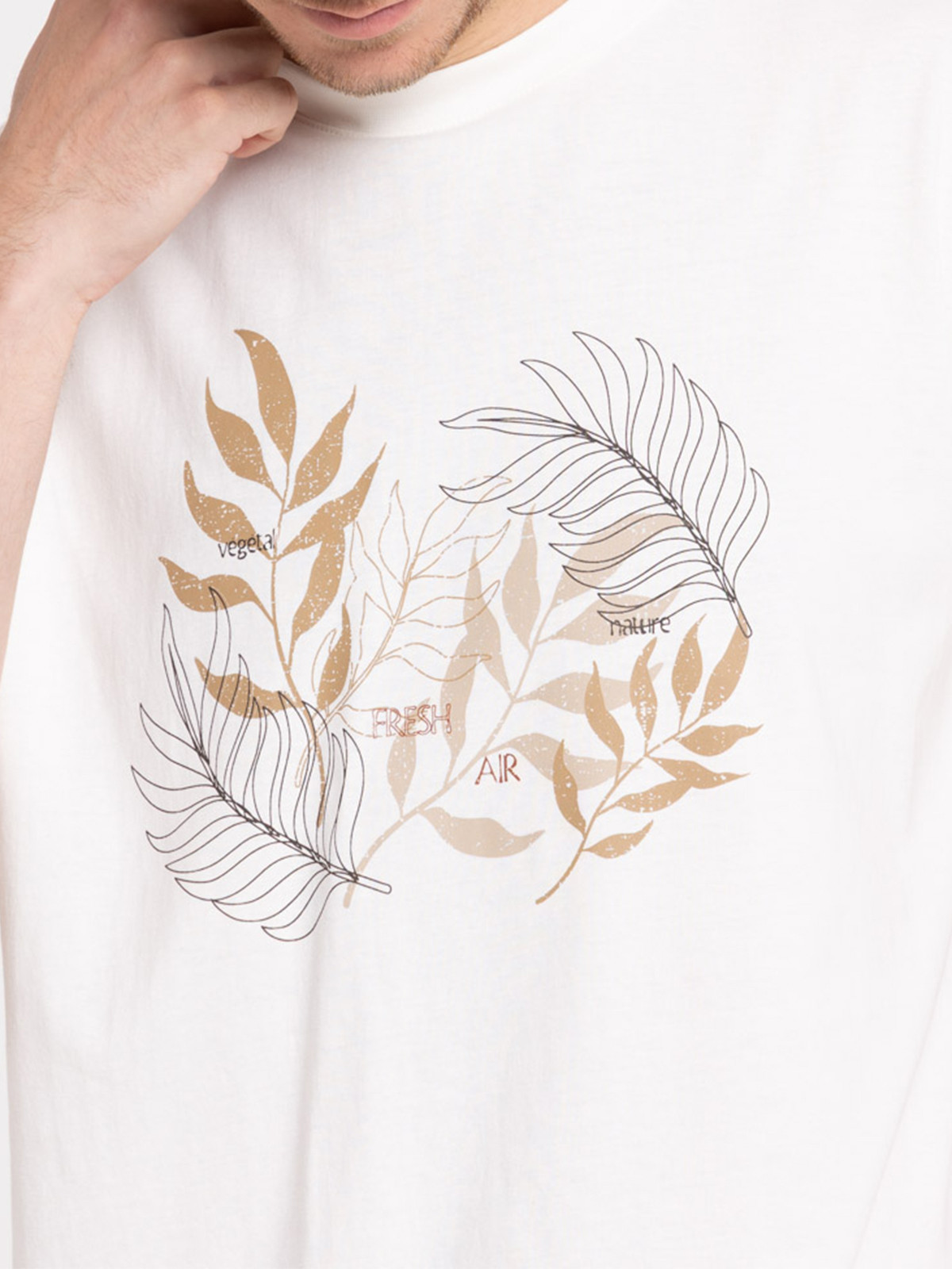 T-shirt imprimé feuillage homme T-shirt imprimé feuillage homme