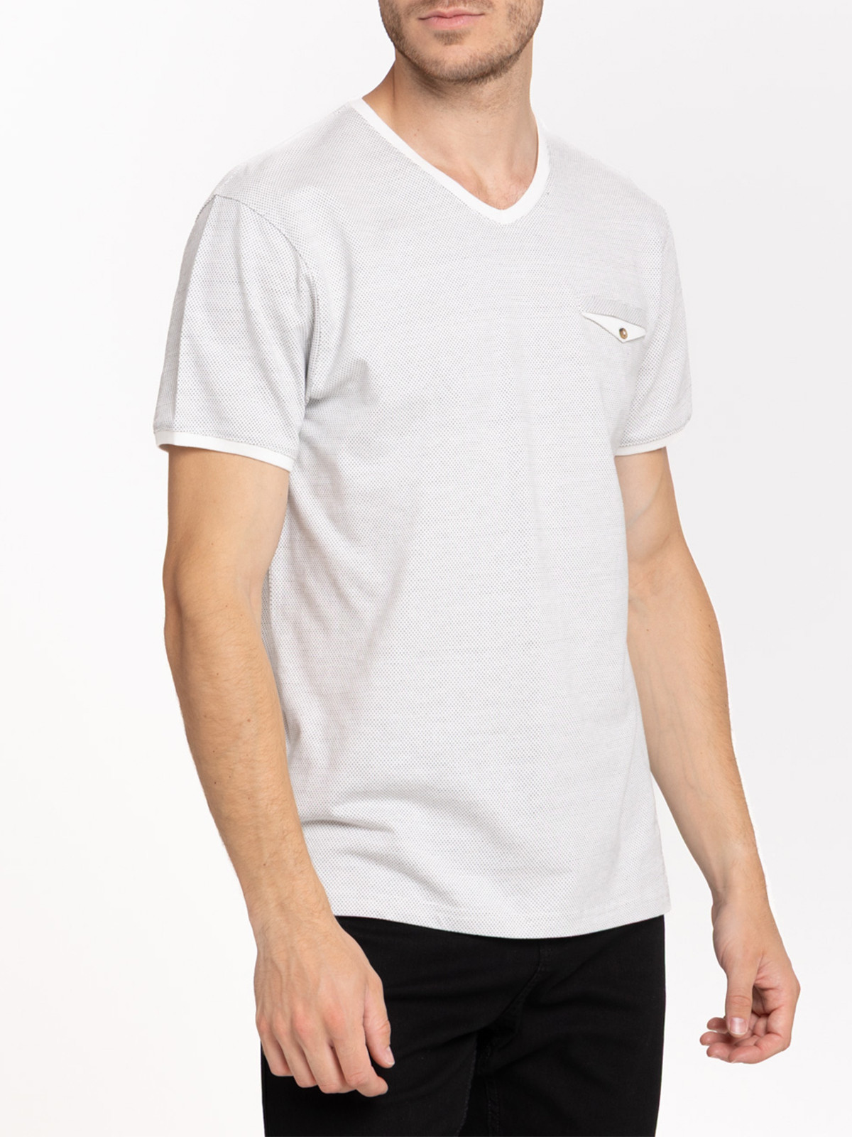 T-shirt fausse poche poitrine homme T-shirt fausse poche poitrine homme