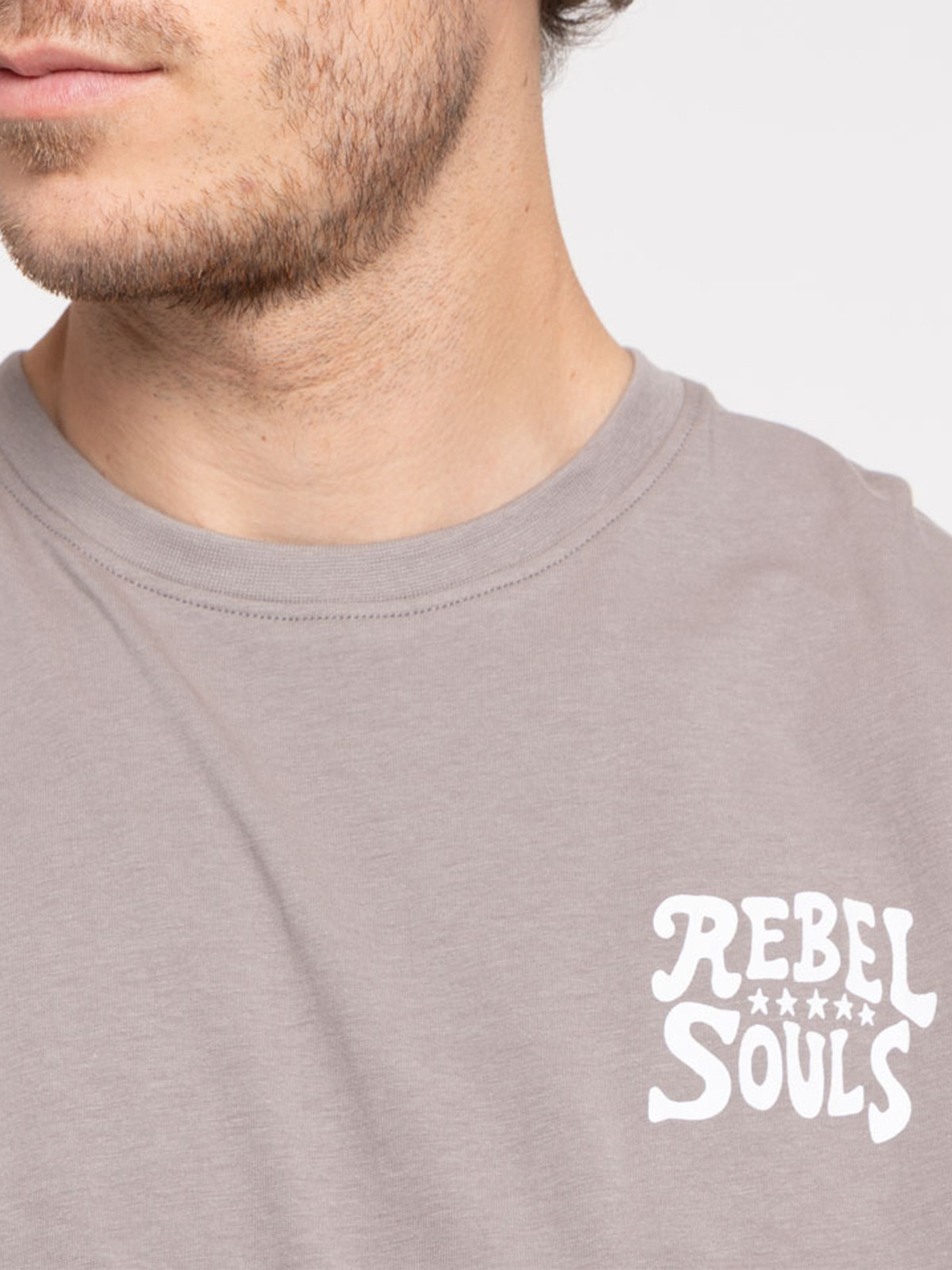 T-shirt homme imprimé devant et dos T-shirt homme imprimé devant et dos