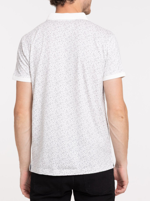 Polo motif fleur 100% coton...