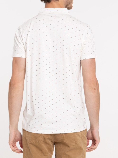 Polo imprimé 100% coton homme