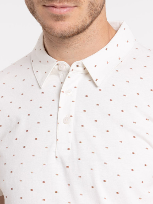 Polo imprimé 100% coton homme