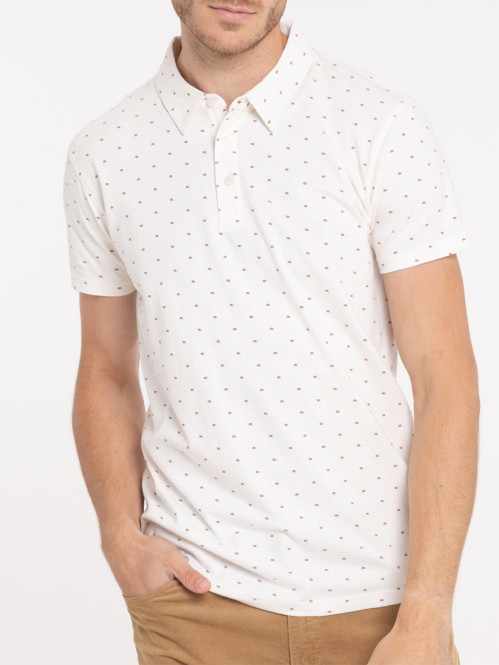 Polo imprimé 100% coton homme