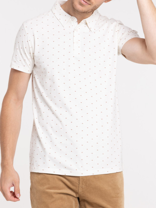 Polo imprimé 100% coton homme