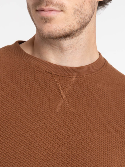 Sweat tricolore col rond homme