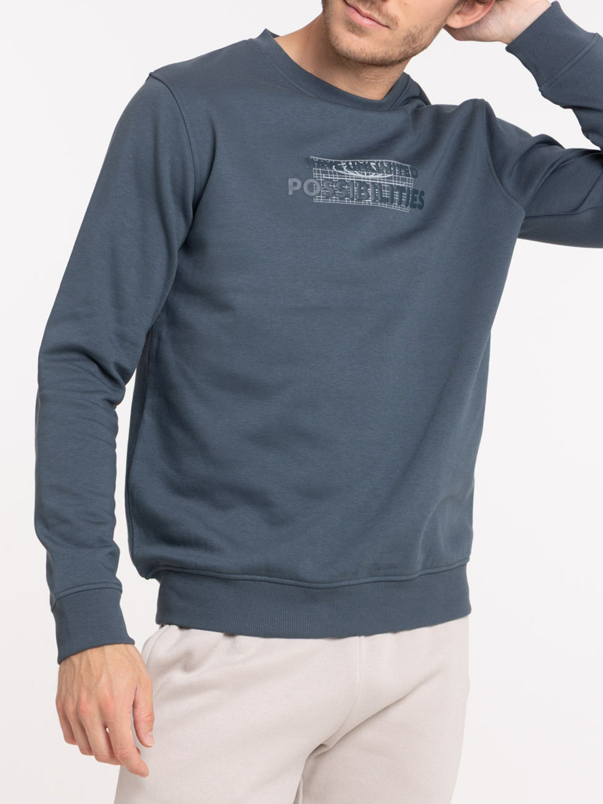 Sweat col rond message homme Sweat col rond message homme