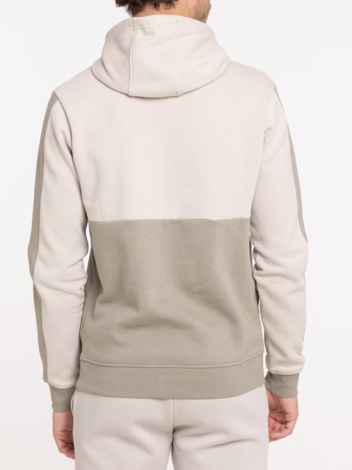 Sweat à capuche bicolore homme