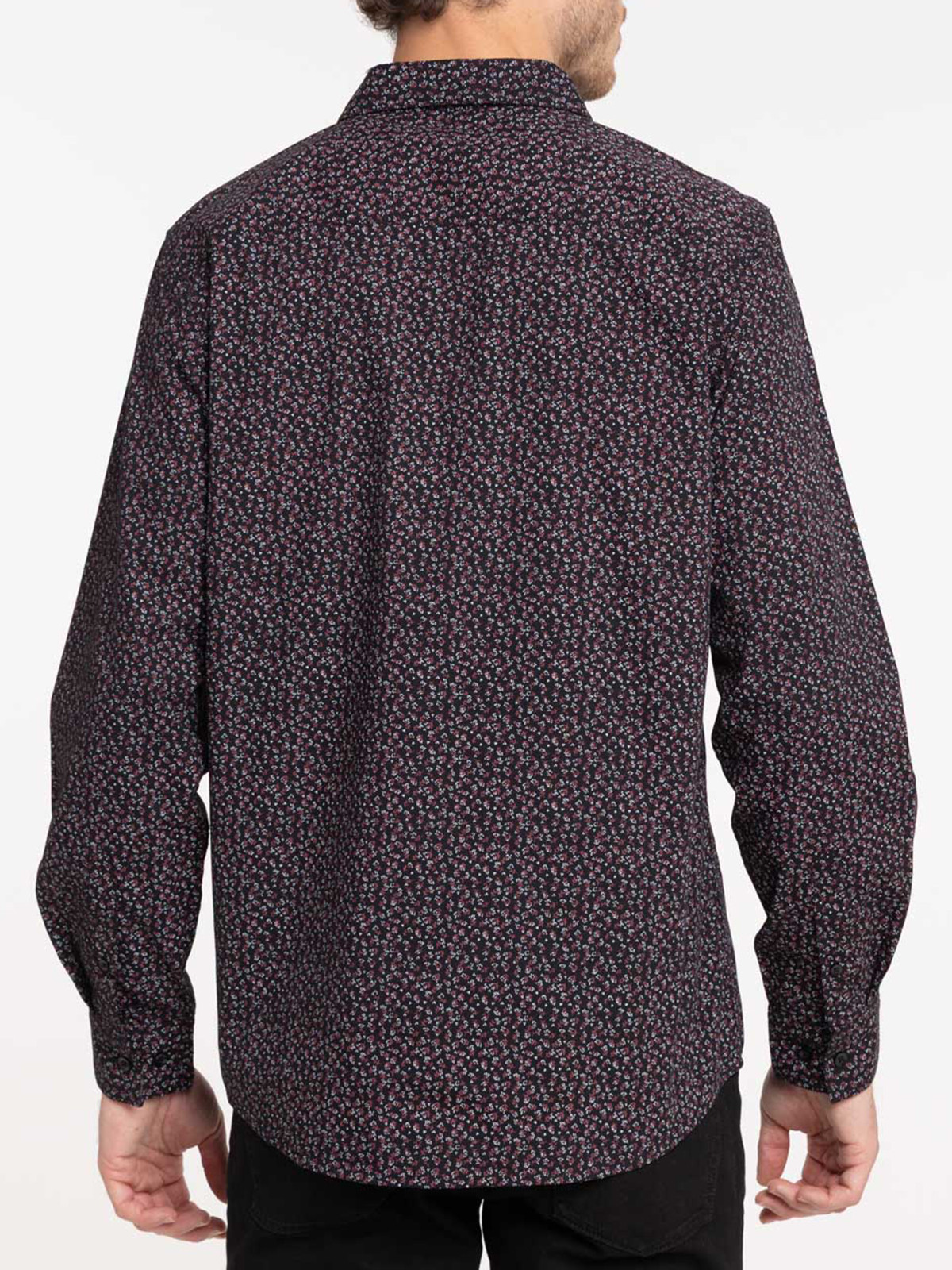 Chemise fleurie noire homme Chemise fleurie noire homme
