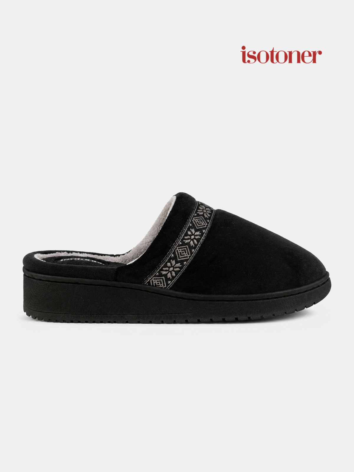 Chaussons noirs ISOTONER femme (36-41) Chaussons noirs ISOTONER femme (36-41)
