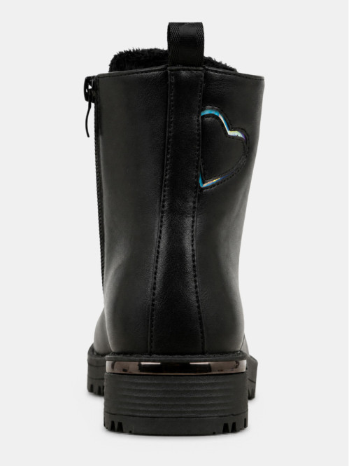 Bottines lacets strass...