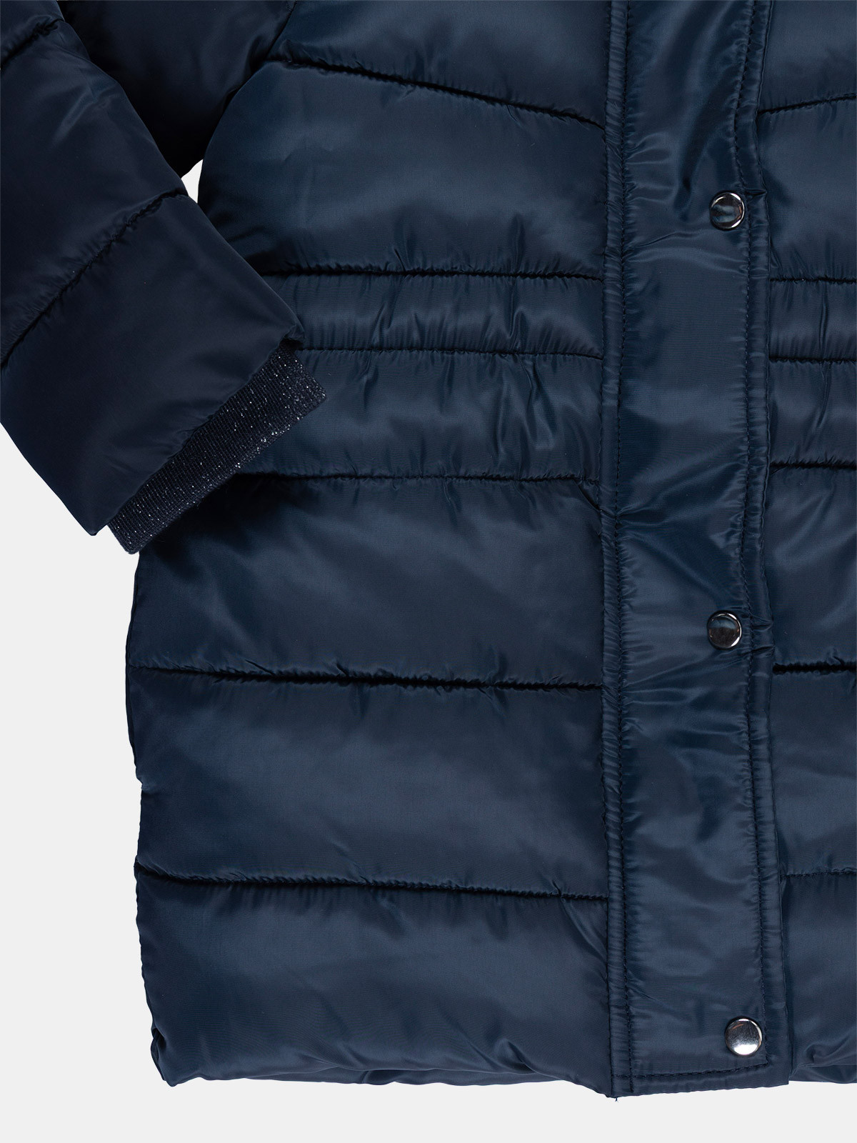 Doudoune capuche fille marine (3-12A) Doudoune capuche fille marine (3-12A)