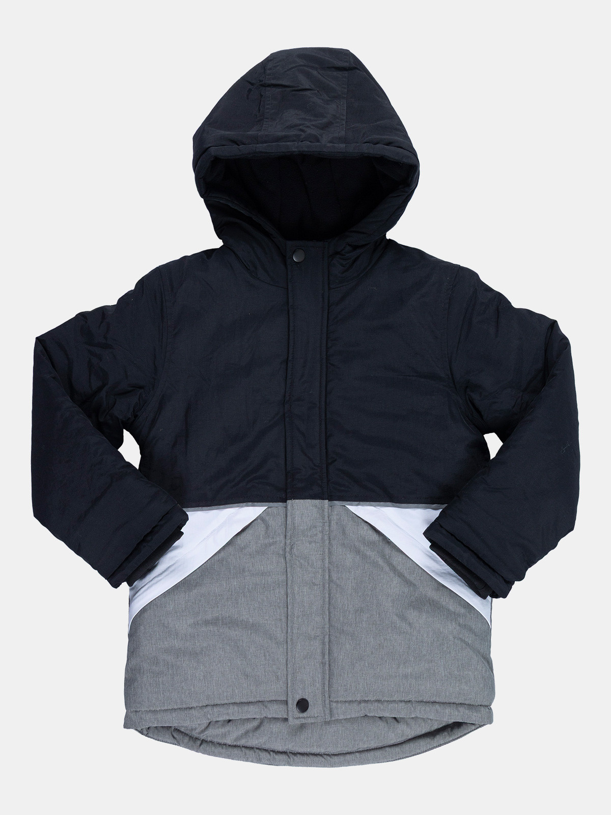 Parka capuche tricolore garçon (3-12A) Parka capuche tricolore garçon (3-12A)