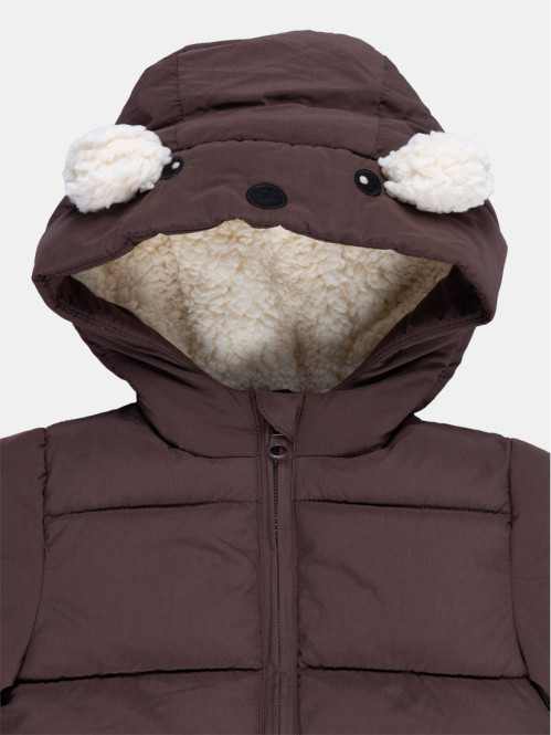 Doudoune chaude tête ours...