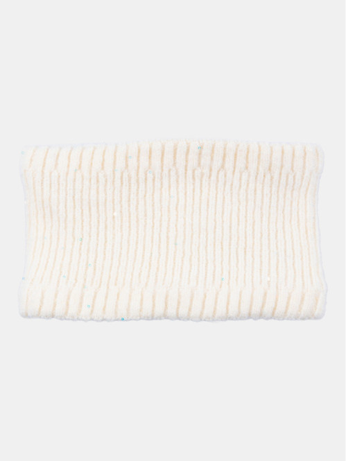 Snood écru sequins fille