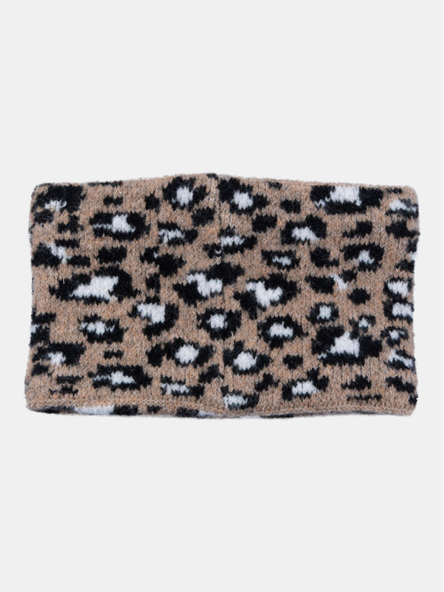 Snood motif léopard fille
