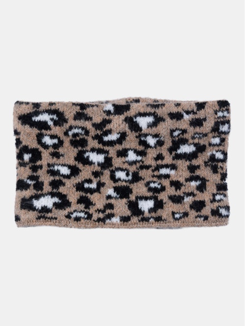 Snood motif léopard fille