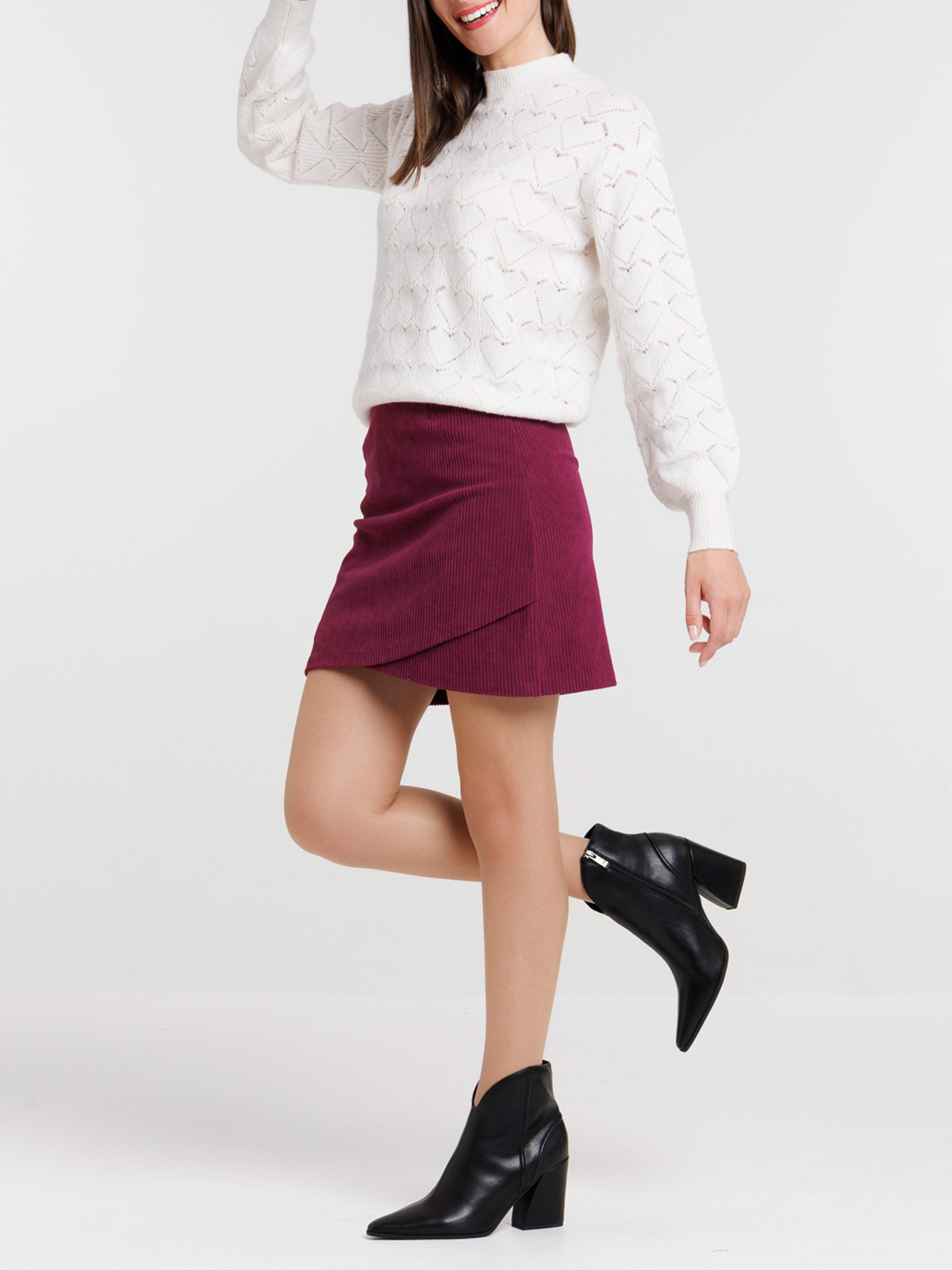 Jupe courte english purple femme Jupe courte english purple femme