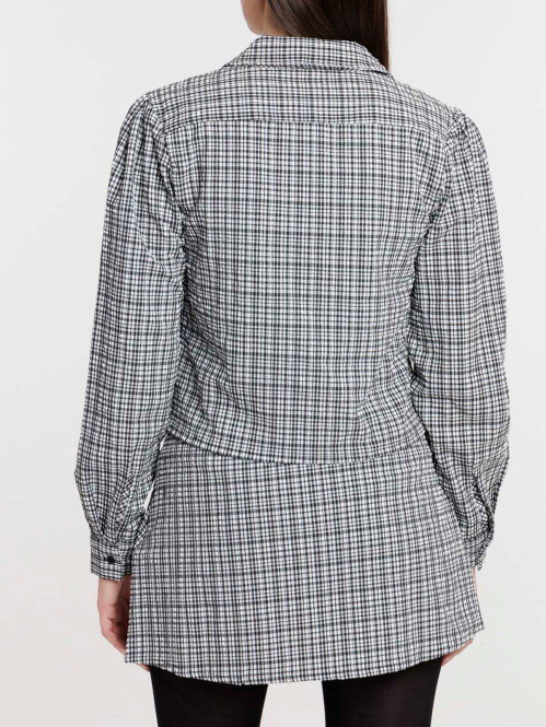 Chemise à carreaux courte...