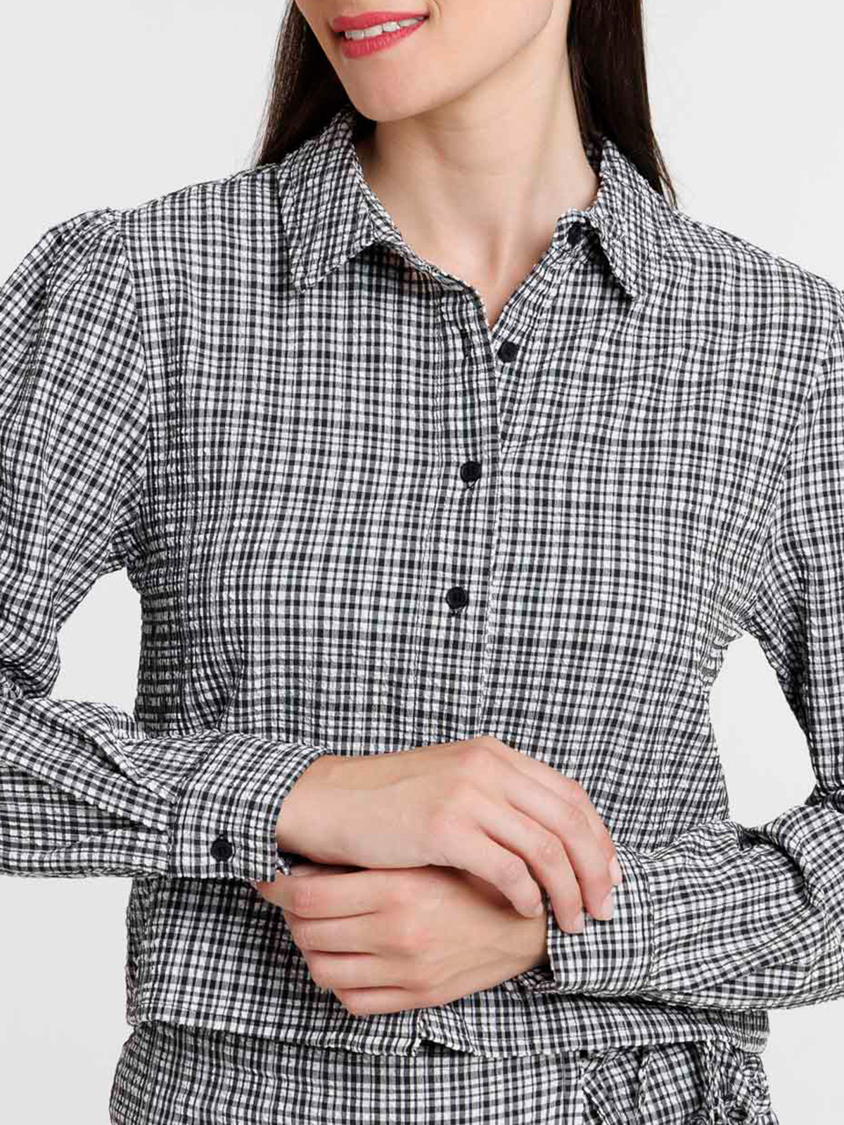 Chemise à carreaux courte femme Chemise à carreaux courte femme