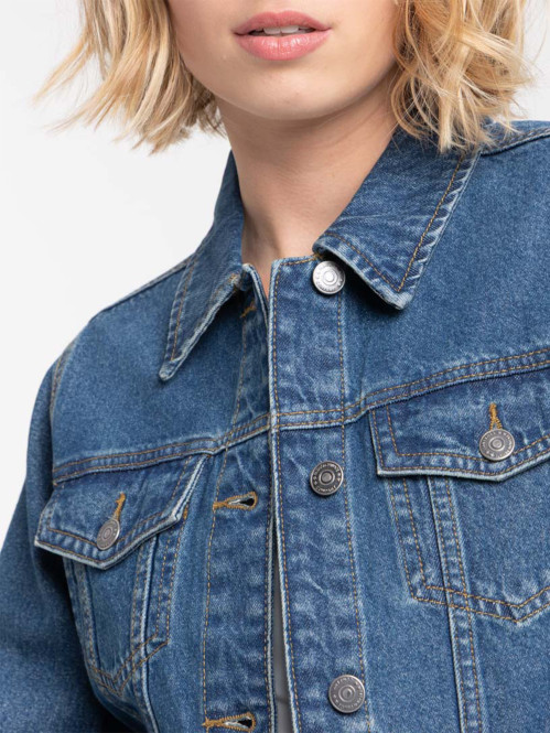 Veste en jean stone femme