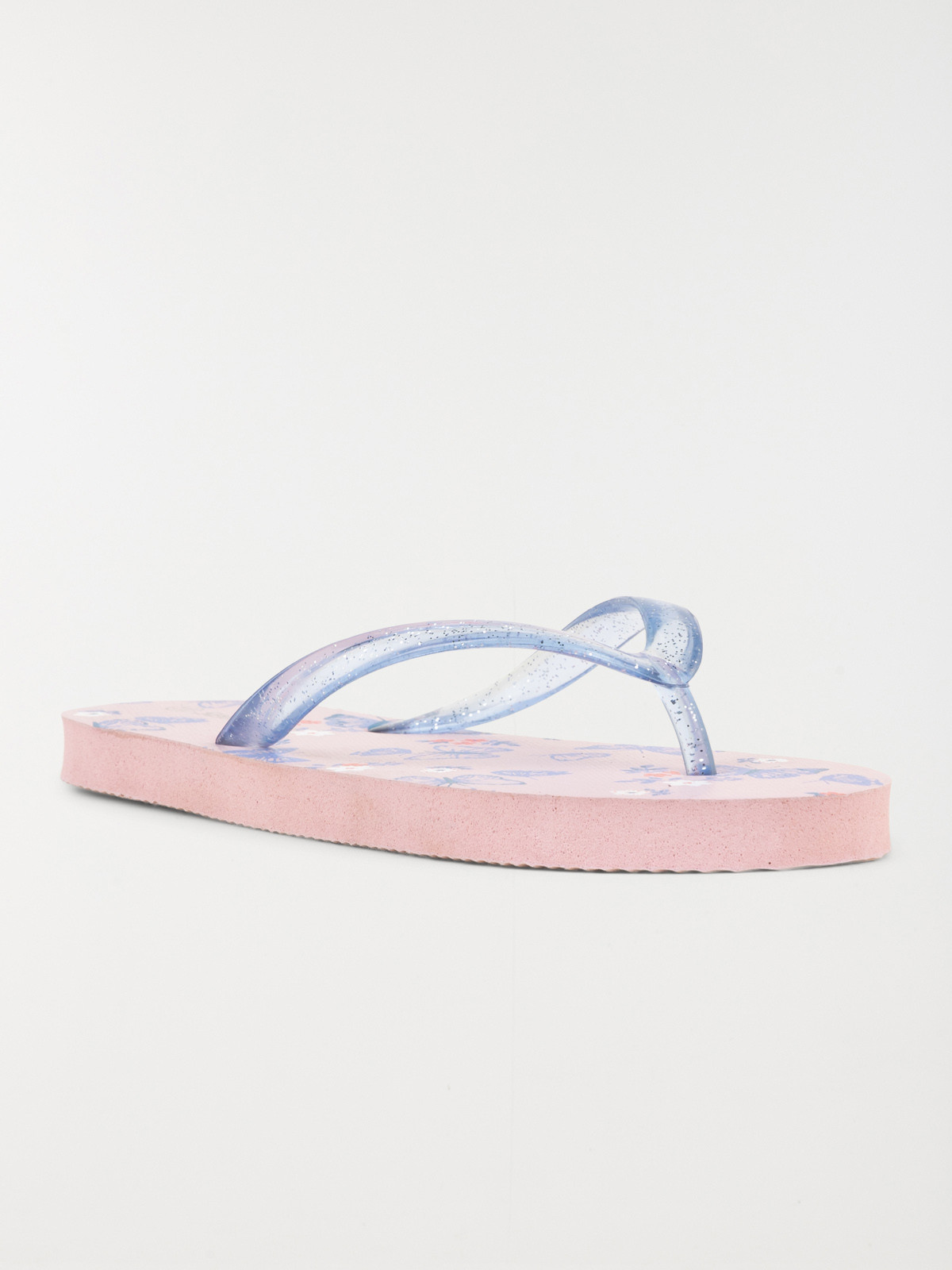 Tong motif papillon rose (31-35)