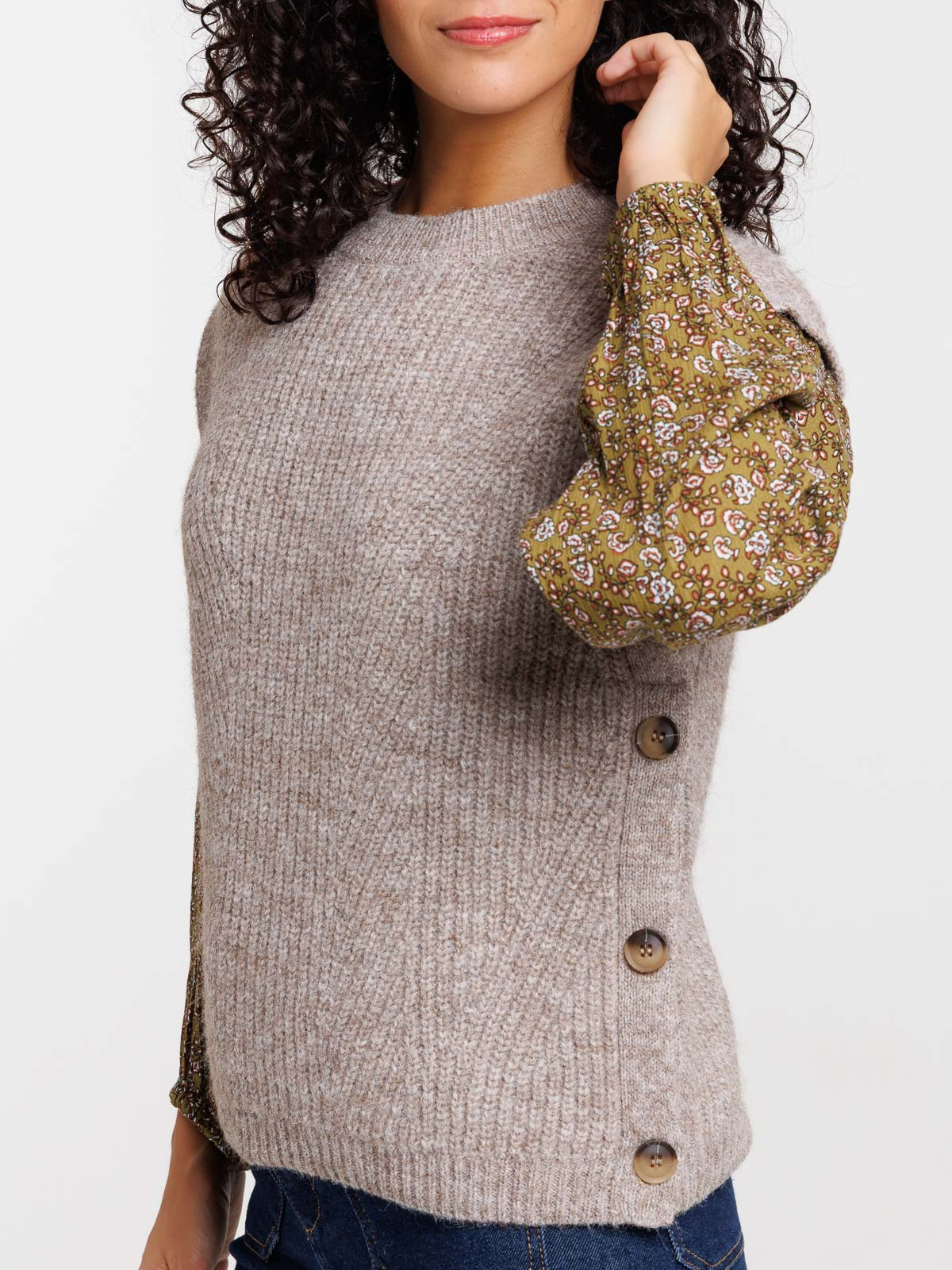 Pull sans manches boutonné femme Pull sans manches boutonné femme